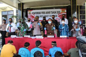 Konferensi Pers Kasus 2020 Polres Way Kanan