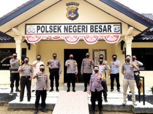 Wakapolres Way Kanan Kunker Di Polsek Negeri Besar
