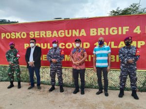 Anggota DPR RI Komisi I Mukhlis Basri Apresiasi Dapur Umum Brigif 4 Marinir/BS Lampung