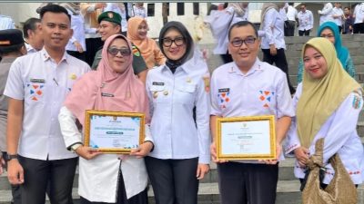 Dinas Kesehatan Way Kanan Raih Penghargaan di Hari Kesehatan Nasional Ke-61