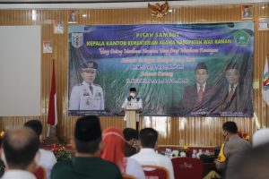 Bupati Way Kanan Hadiri Pisah Sambut dan Terima Jabatan Kepala Kemenag
