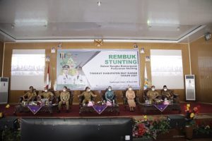 Bupati Way Kanan Lakukan Pertemuan Rembuk Stunting Kegiatan Konvergensi Penurunan Stunting Tahun 2021