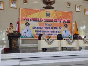 162 ASN Lamteng Naik Pangkat, Bupati Musa: Jaga Amanah Jabatan Ini dengan Baik