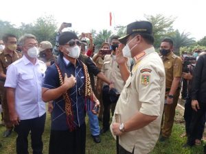 Musa Ahmad : Kegiatan Vaksinasi dan Pemberian Bansos Juga Dilakukan Sebagai Bentuk Kepedulian Pemkab Lamteng dalam Penyebaran Covid-19