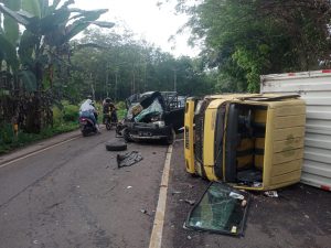 Insiden Kecelakaan Hebat Dijalinsum Way Kanan, Supir Tewas Ditempat