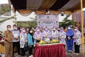 Ketua TP PKK Kabupaten Way Kanan Ikuti Baksos dan Bazar Peringatan HUT DWP Ke 22 dan Hari Ibu Ke 93 Tahun 2021