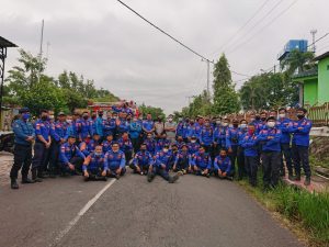 Anggota Satpol PP dan Damkar Waykanan Adakan Longmarch Sejauh 10 Kilometer