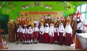 350 bocah SDN 01 Umpu Kencana Melakukan Suntik Imunisasi