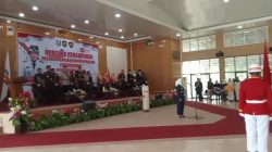 Bupati Way Kanan Pimpin Upacara Pengukuhan Paskibraka 2025