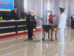 Bupati Way Kanan Lantik Widodo sebagai Penjabat Kepala Kampung Kota Dewa